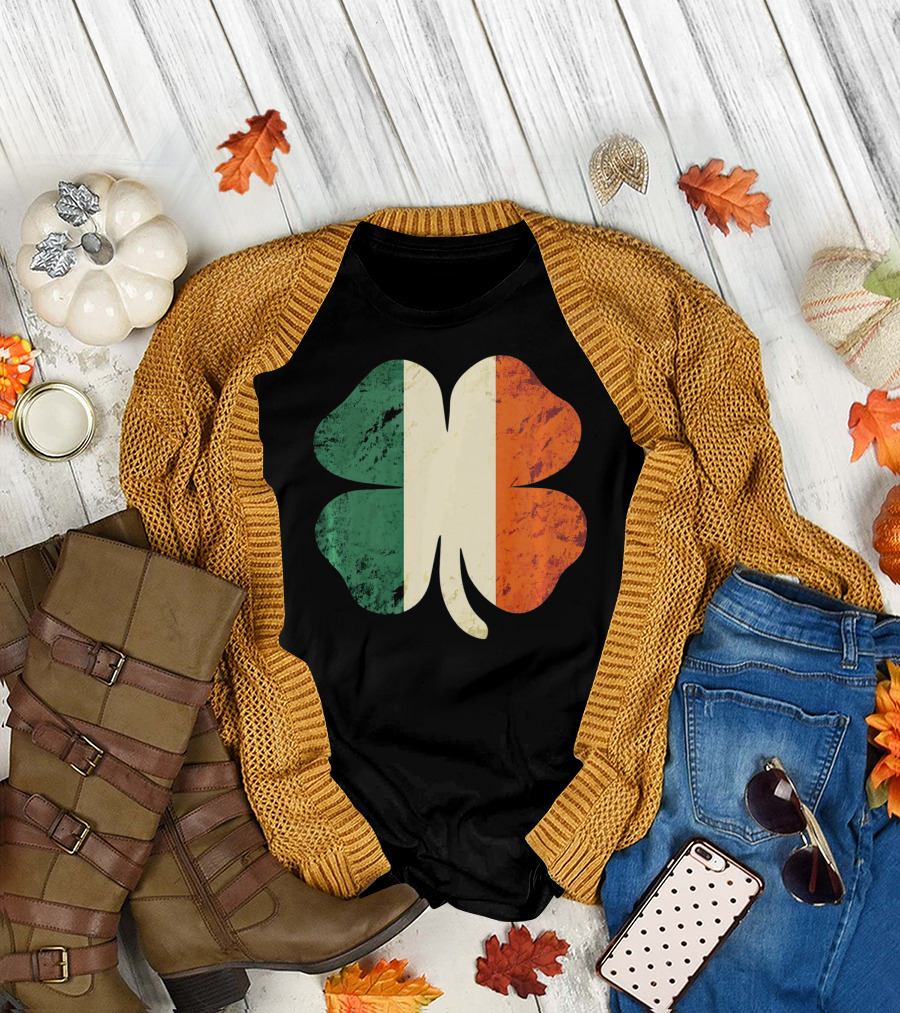 Irish Shamrock Ireland Flag St Patrick's Day T-Shirt