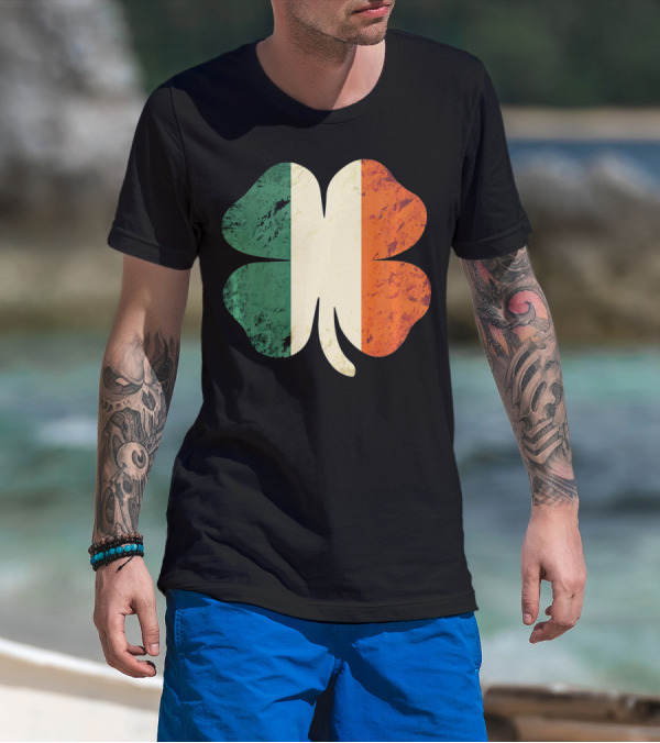 Irish Shamrock Ireland Flag St Patrick's Day T-Shirt