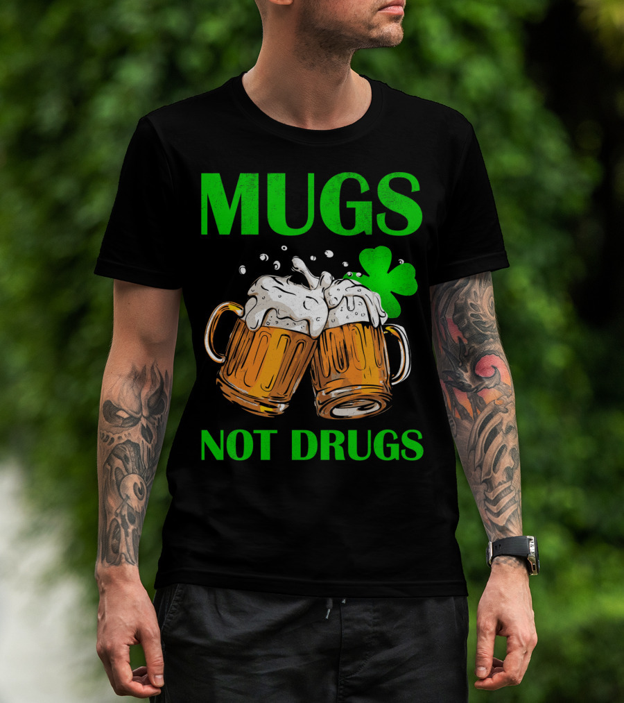 Mugs Not Drugs Saint Pat Vintage T-Shirt