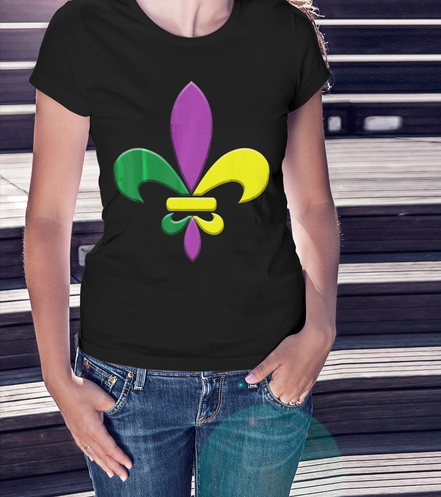 Fleur-de-Lis Mardi Gras New Orleans Party Classic Colors T-Shirt