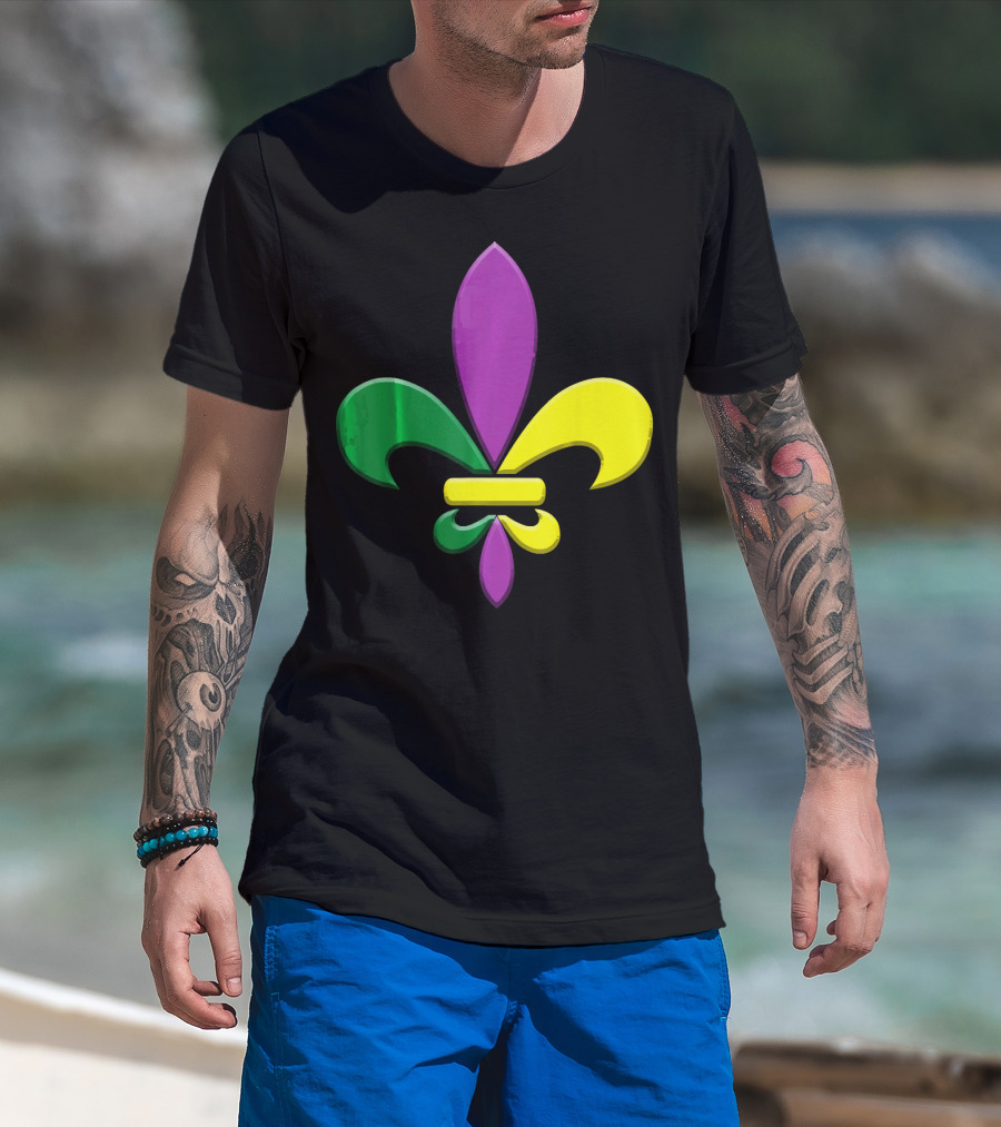 Fleur-de-Lis Mardi Gras New Orleans Party Classic Colors T-Shirt