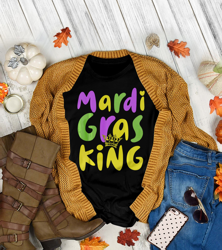 Mardi Gras King Crown T-Shirt