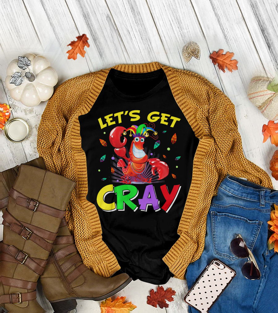 Let's Get Cray Mardi Gras Lobster Party T-Shirt