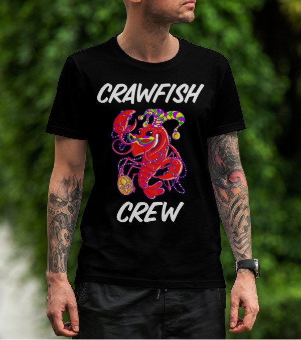 Crawfish Crew Mardi Gras Matching T-Shirt