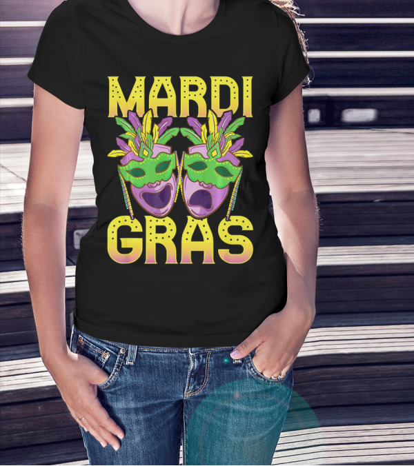 Mardi Gras Masks Party New Orleans T-Shirt