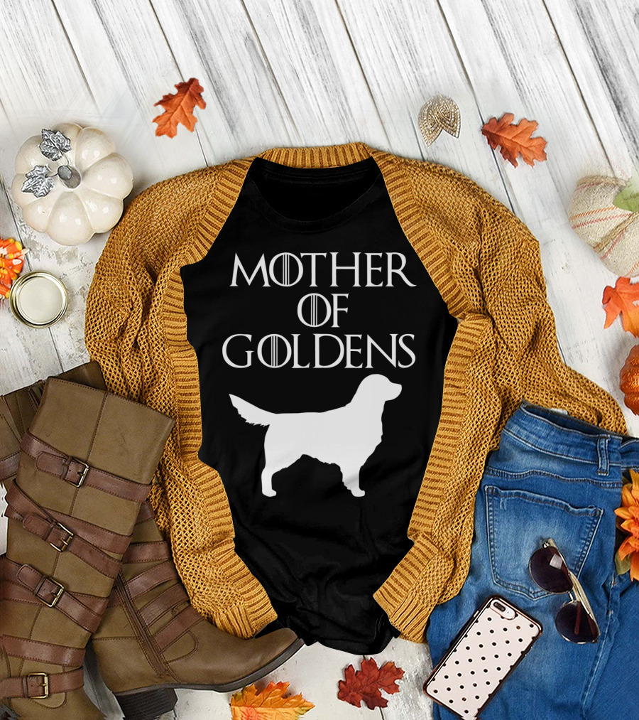 Mother of Goldens Cute and Unique White T-Shirt