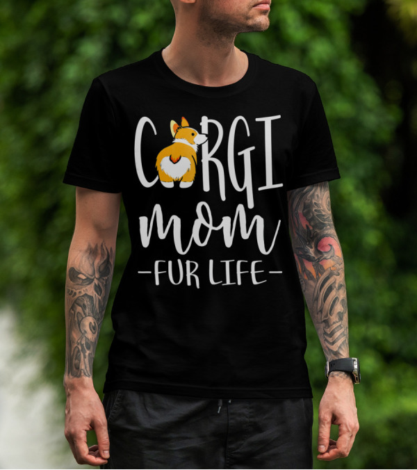 Corgi Mom Fur Life Iconic Corgi T-Shirt
