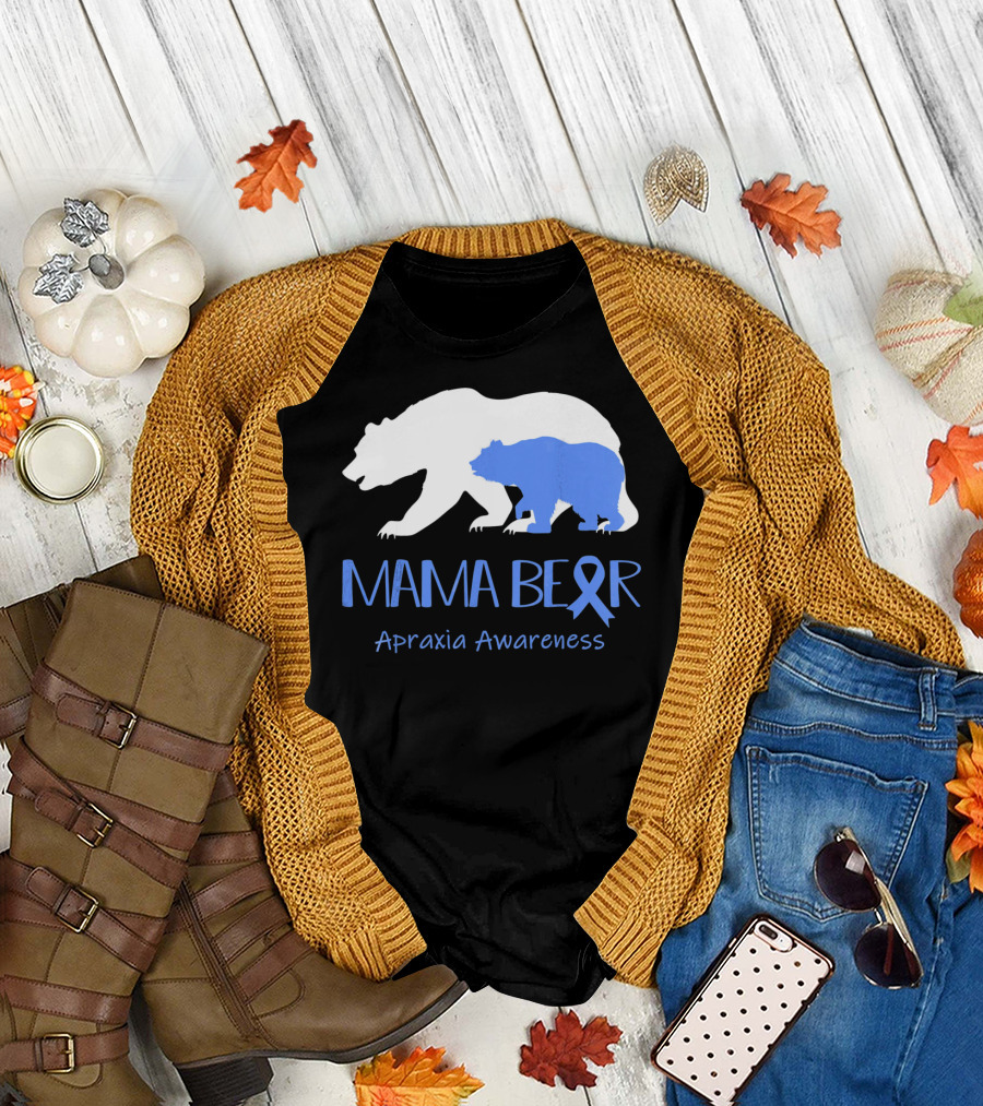MAMA BEAR Apraxia Awareness T-Shirt