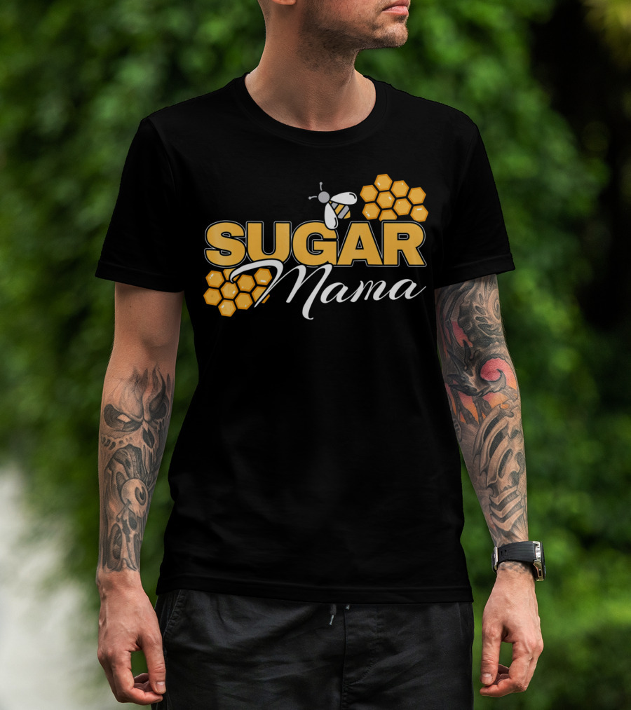 Sugar Mama Bee Hive Honeycomb T-Shirt