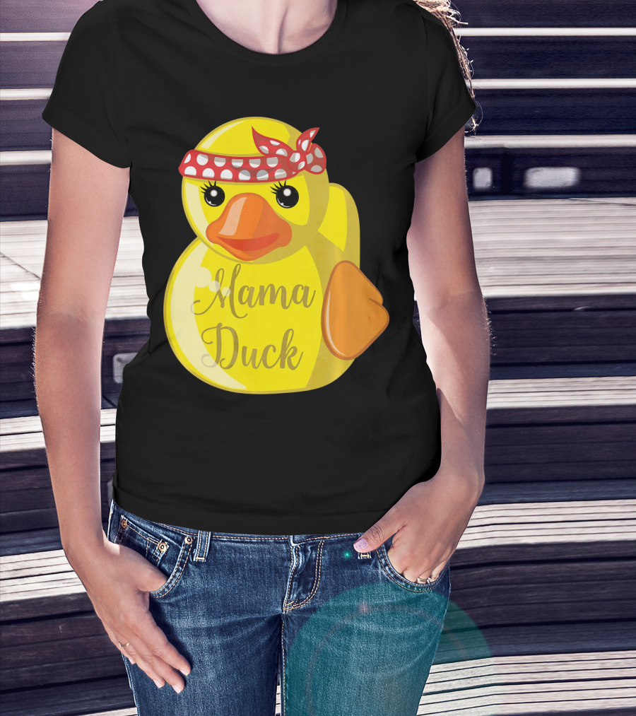 Mama Duck Bandana Polka Dot Style Quack Squad T-Shirt
