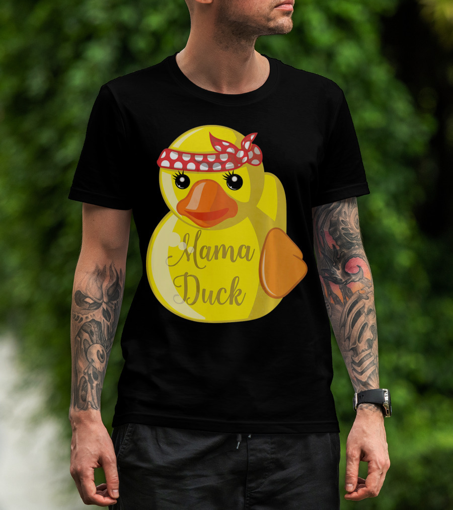 Mama Duck Bandana Polka Dot Style Quack Squad T-Shirt