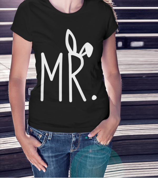 MR. Bunny Ears Mens Easter T-Shirt