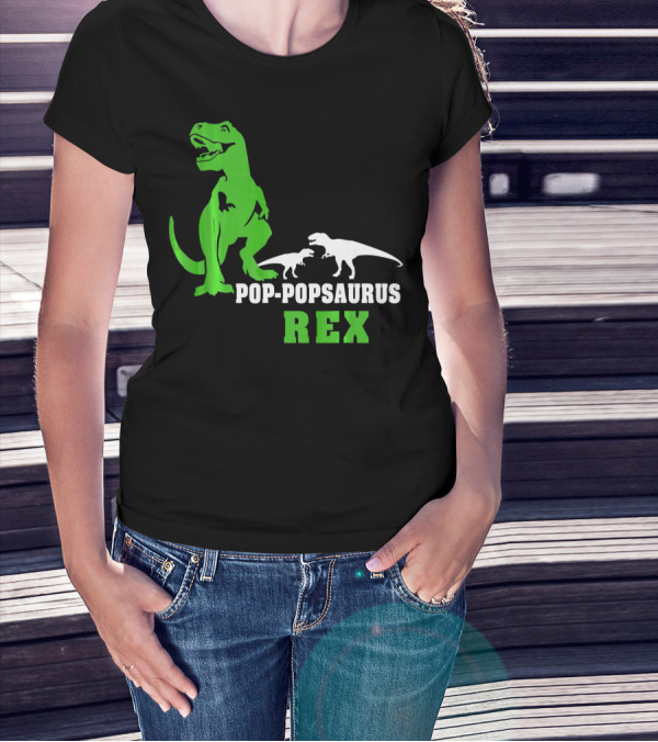 Pop-Popsaurus Rex Dinosaur T-Shirt