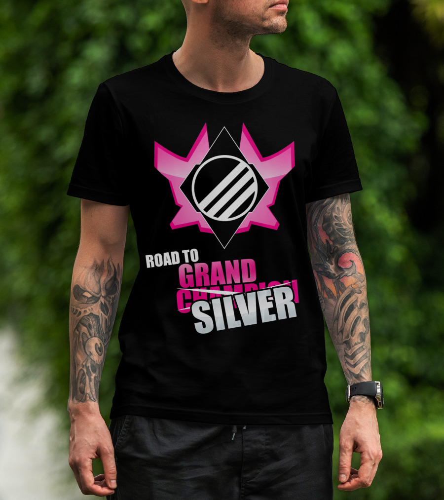 Road To Silver With Grand Champion Logo Rocket Ga T-Shirt