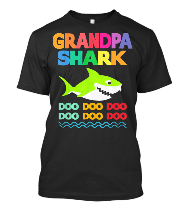 Grandpa Shark Doo Doo Doo Doo Doo T-Shirt