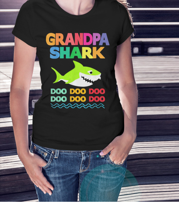 Grandpa Shark Doo Doo Doo Doo Doo T-Shirt