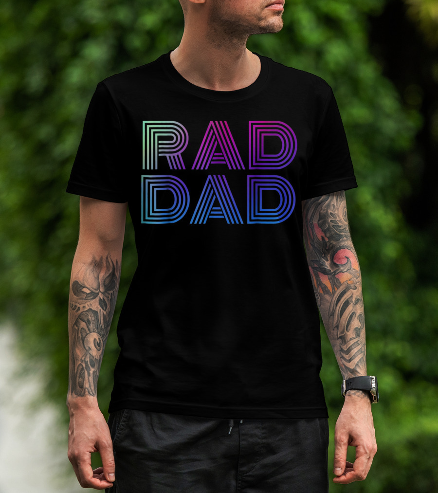 Rad Dad 1980s Mens T-Shirt
