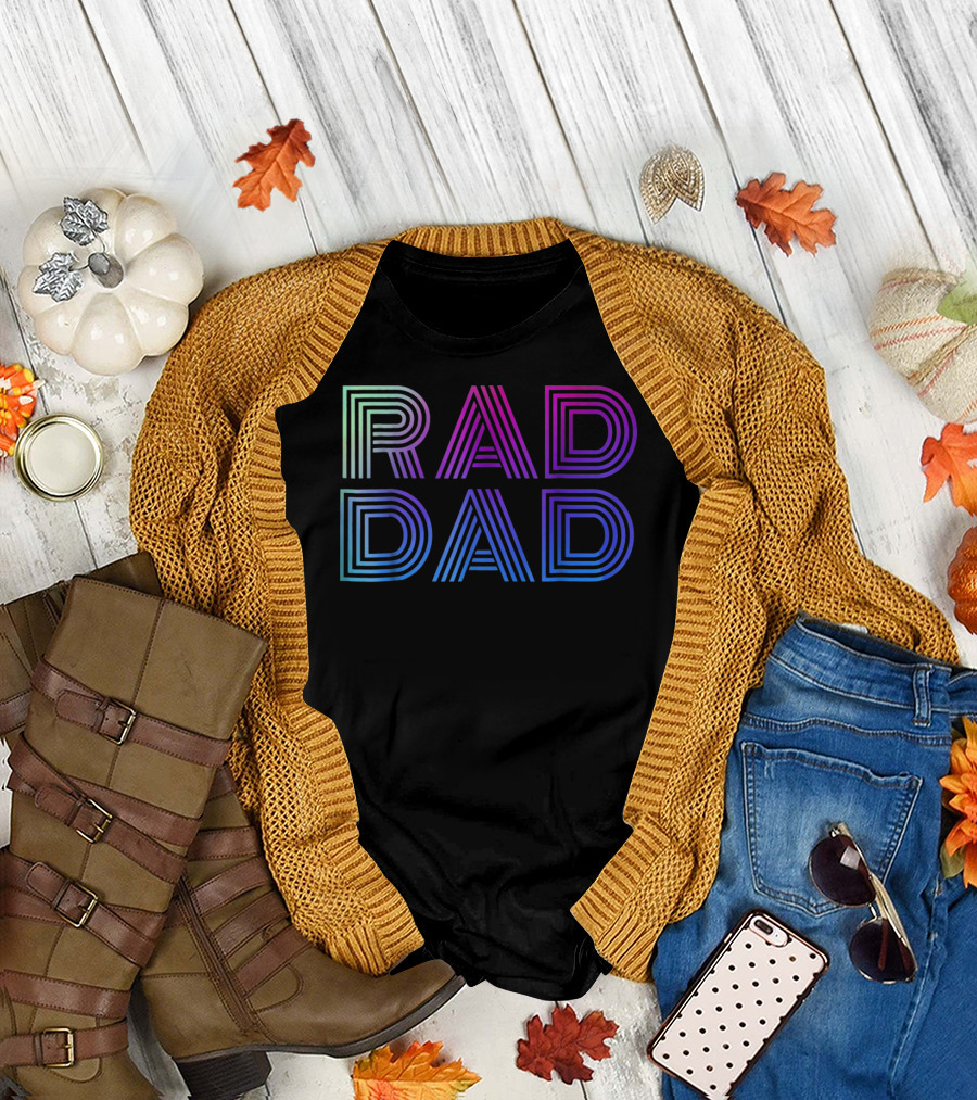 Rad Dad 1980s Mens T-Shirt