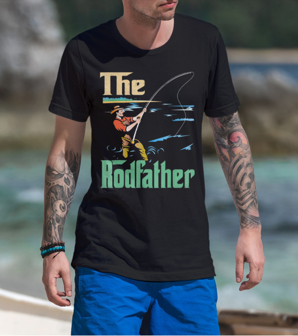 The Rodfather Fishing Fisherman T-Shirt