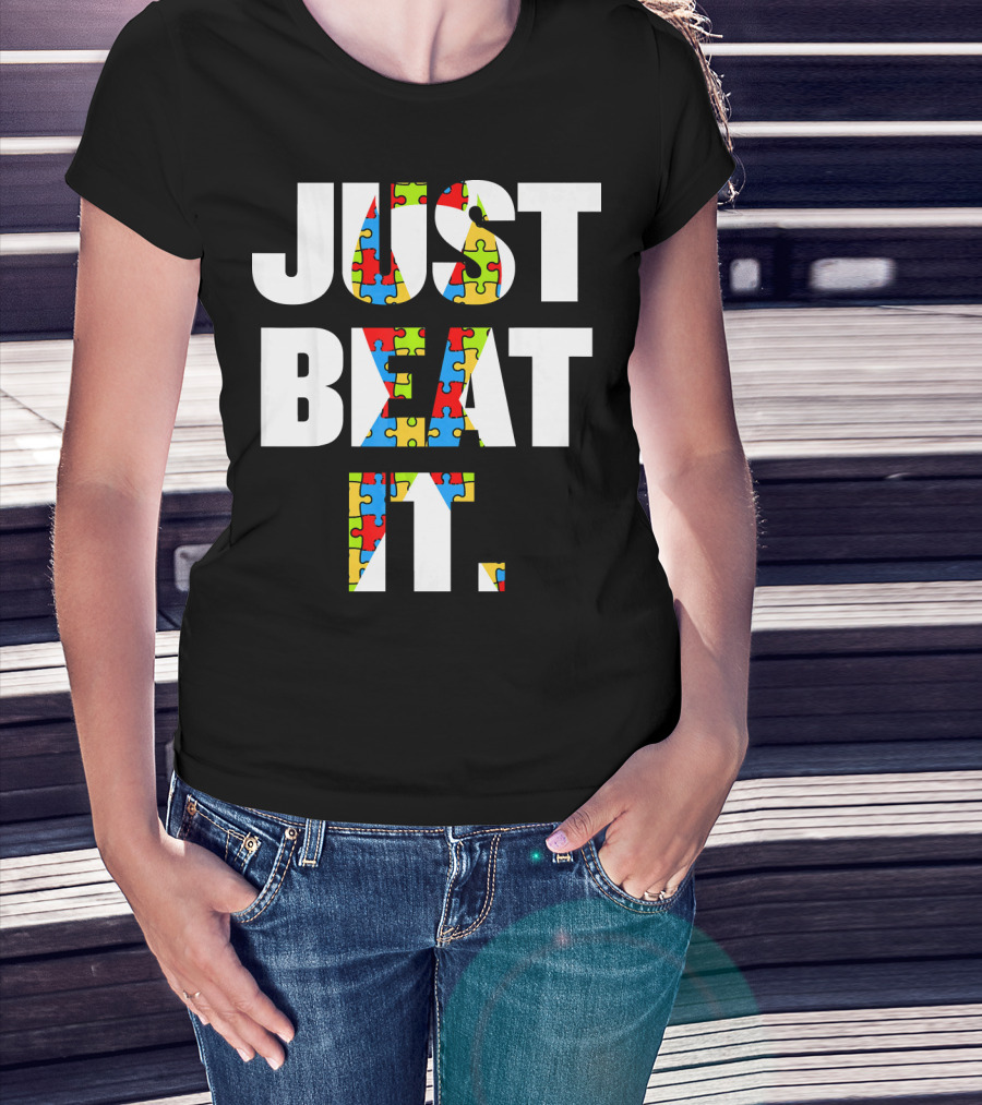 Just Beat It Autism Puzzle T-Shirt