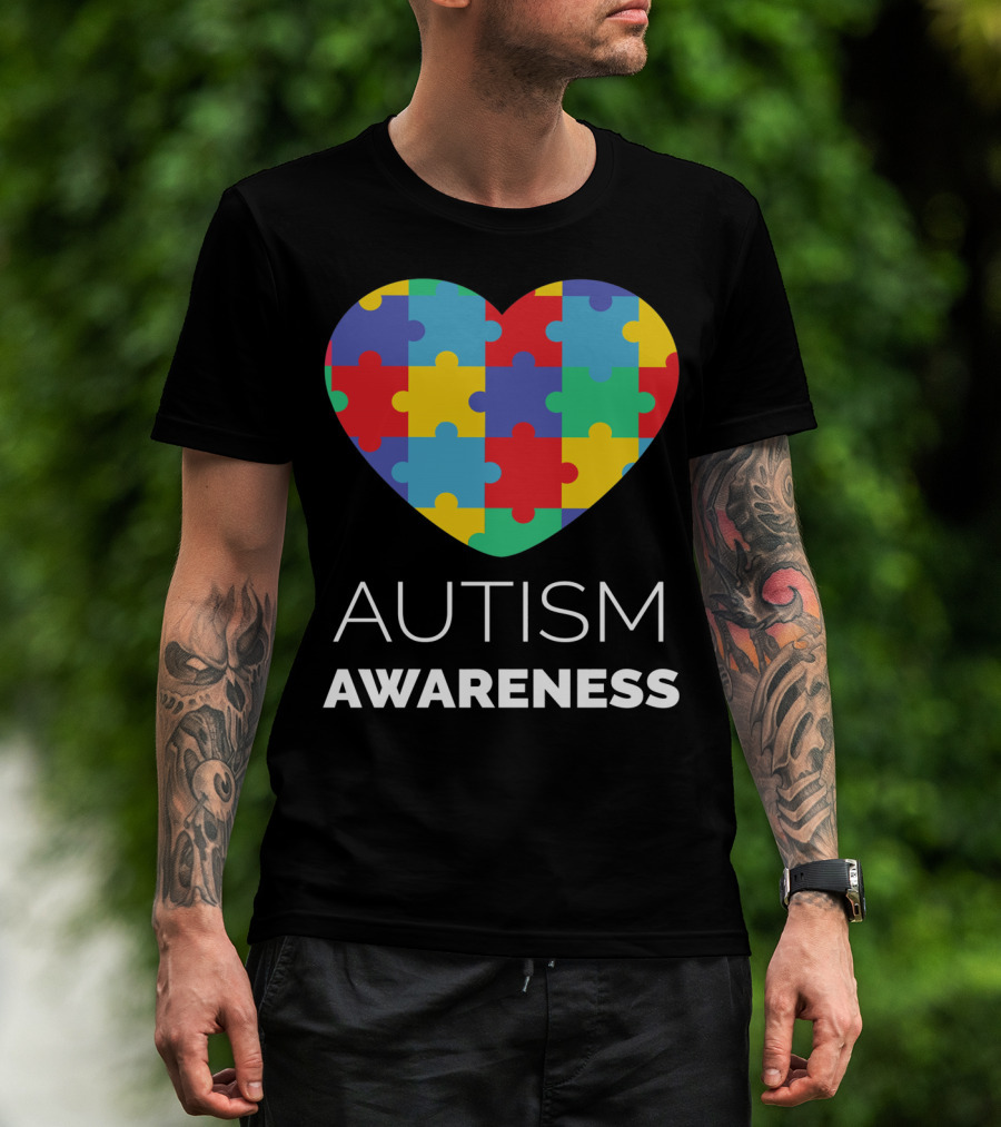 Autism Awareness Puzzle Heart T-Shirt