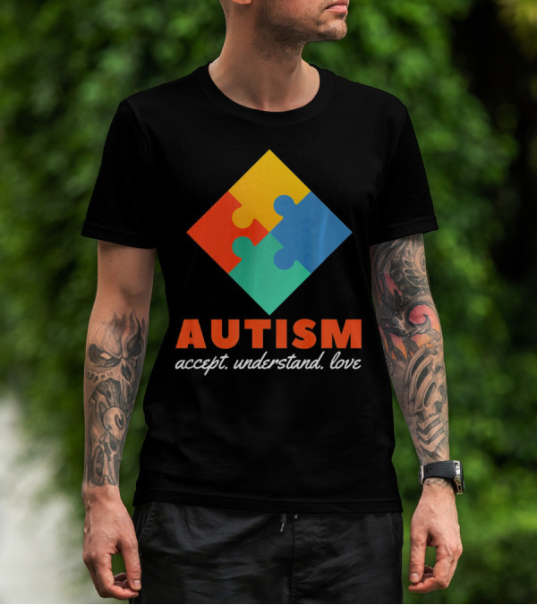 Autism Accept Understand Love Puzzle T-Shirt