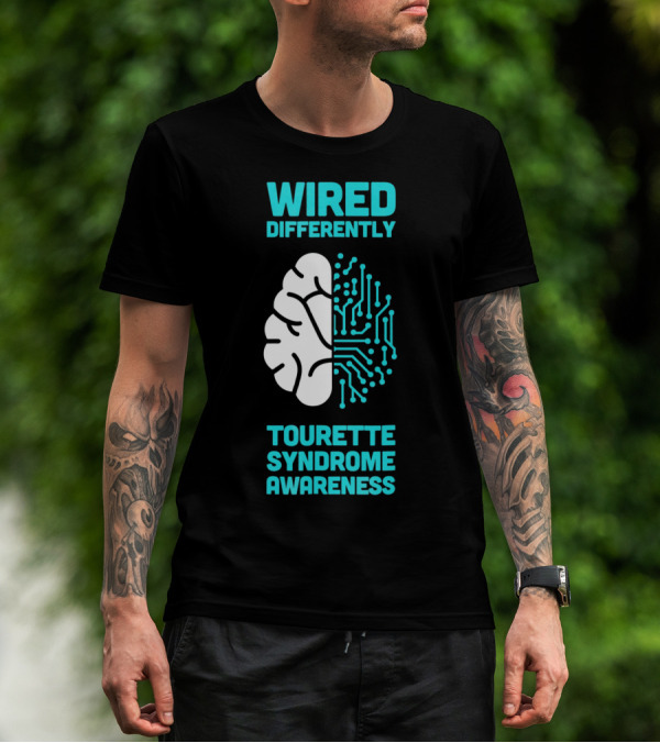 WIRED DIFFERENTLY Tourette Syndrome Awareness T-Shirt
