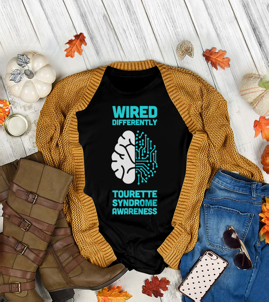 WIRED DIFFERENTLY Tourette Syndrome Awareness T-Shirt