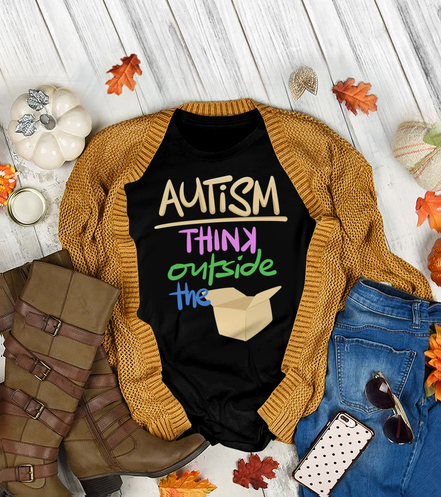 Autism Awareness Think Outside The Box T-Shirt