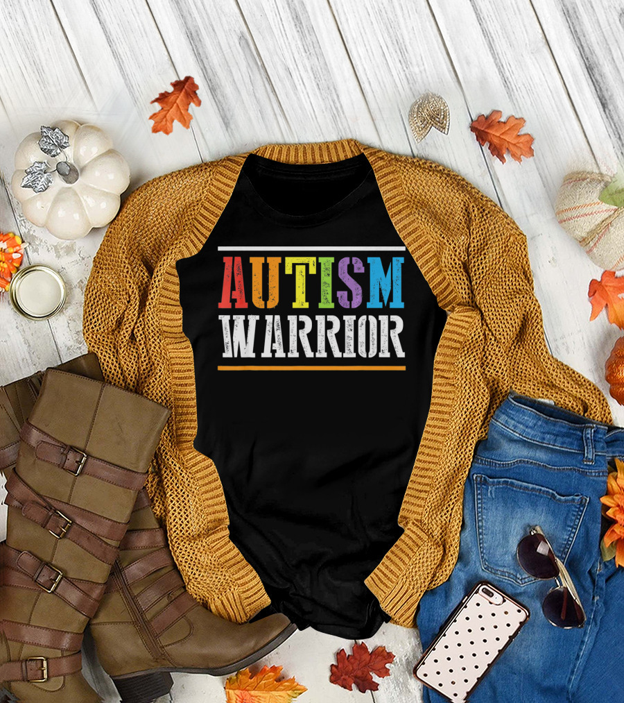 Autism Warrior Autism Awareness Month T-Shirt