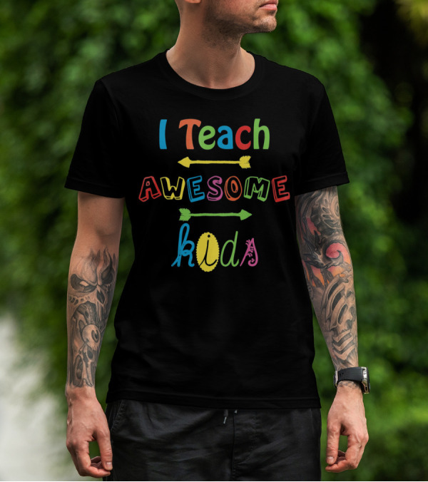 I Teach Awesome Kids Autism Awareness T-Shirt