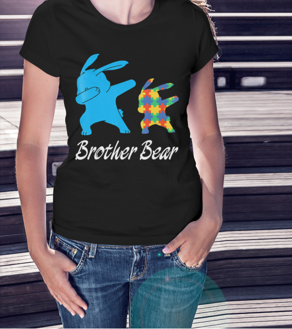 Brother Bear Cute Bunny Puzzle T-Shirt