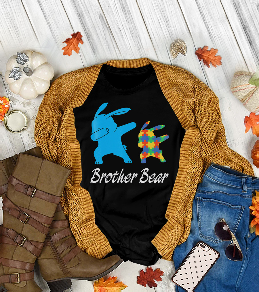 Brother Bear Cute Bunny Puzzle T-Shirt