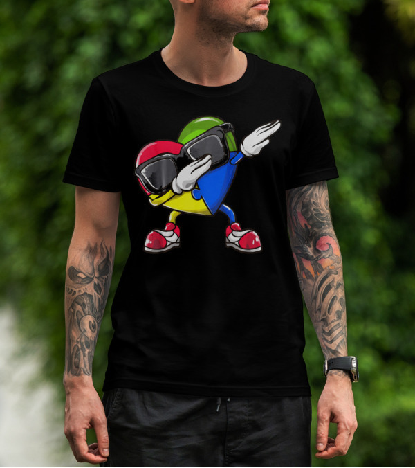 Autism Awareness Dabbing Heart Puzzle Sunglasses Sneakers T-Shirt