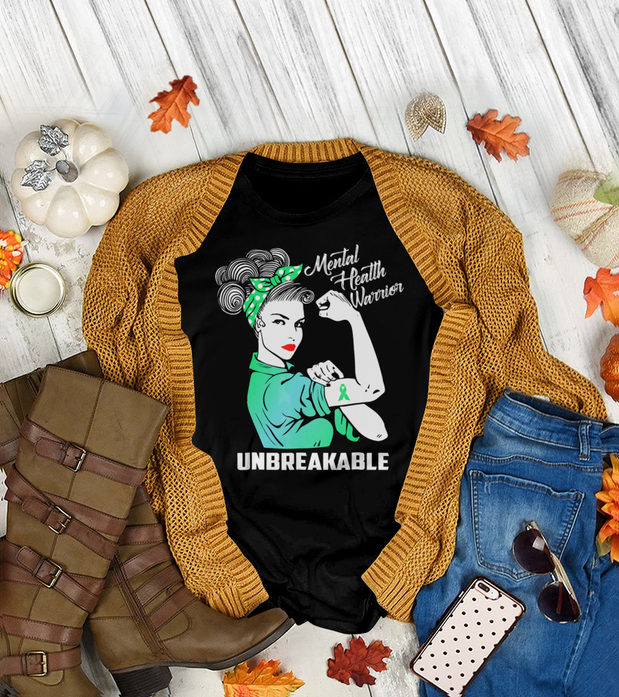Mental Health Warrior Unbreakable Strength T-Shirt