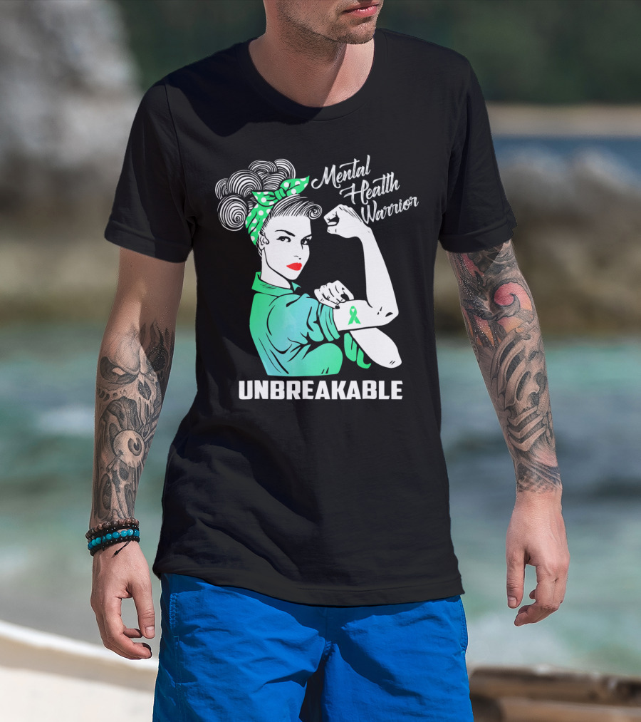 Mental Health Warrior Unbreakable Strength T-Shirt