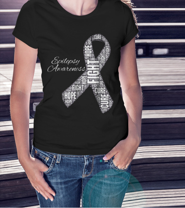 Epilepsy Awareness Hope Fight Cure T-Shirt