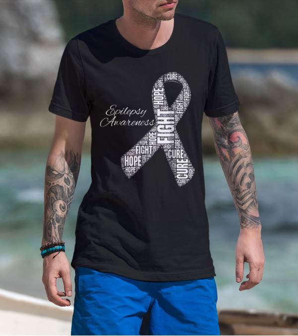 Epilepsy Awareness Hope Fight Cure T-Shirt