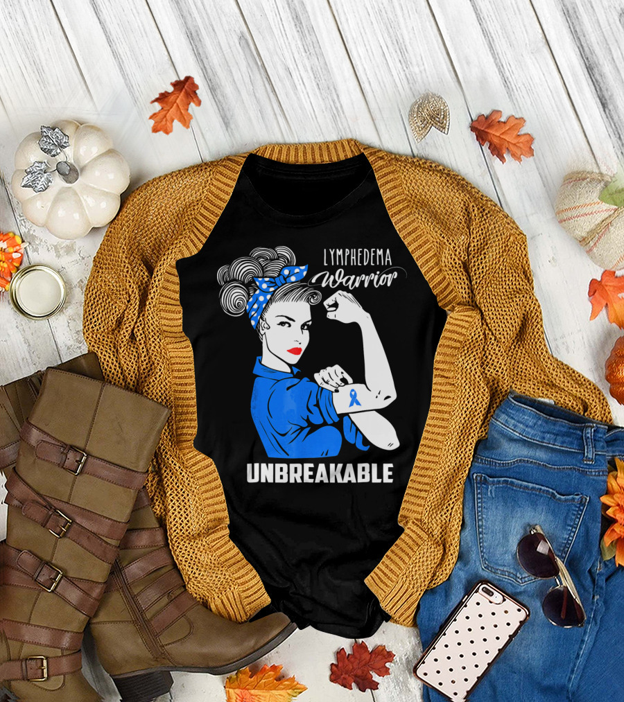 Lymphedema Awareness Warrior Unbreakable T-Shirt