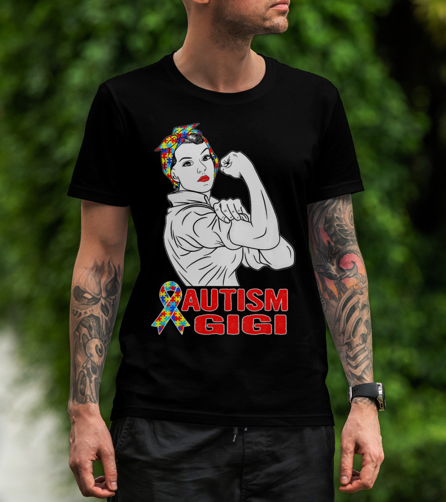 Autism Gigi Unbreakable With Puzzle T-Shirt