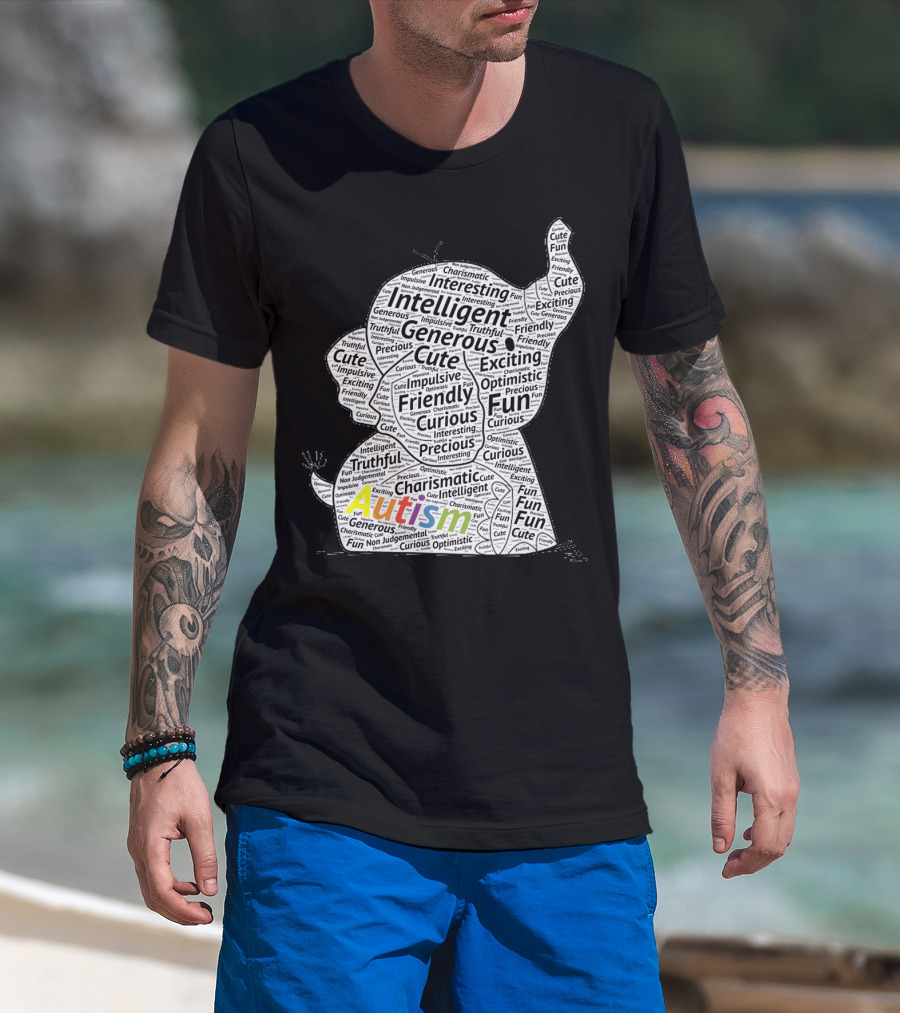 Autism Intelligent Generous Friendly Fun Elephant T-Shirt