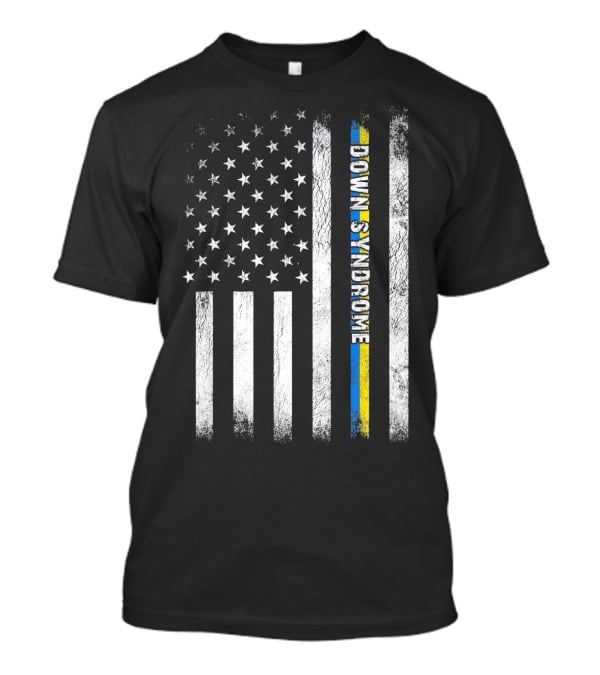 American Flag Down Syndrome Awareness T-Shirt