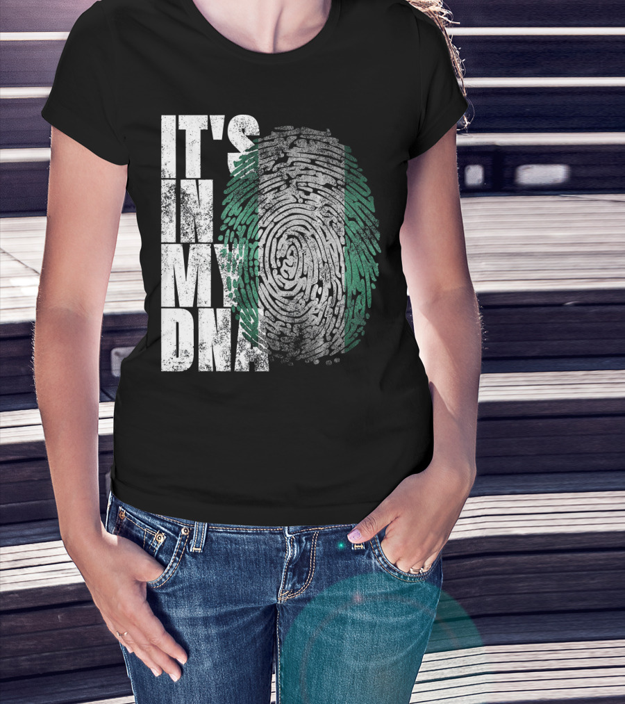 It's In My DNA Nigerian Heritage Fingerprint T-Shirt