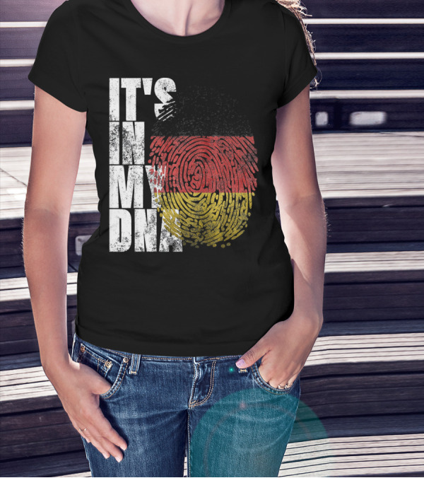 It's In My DNA German Flag Fingerprint Oktoberfest T-Shirt