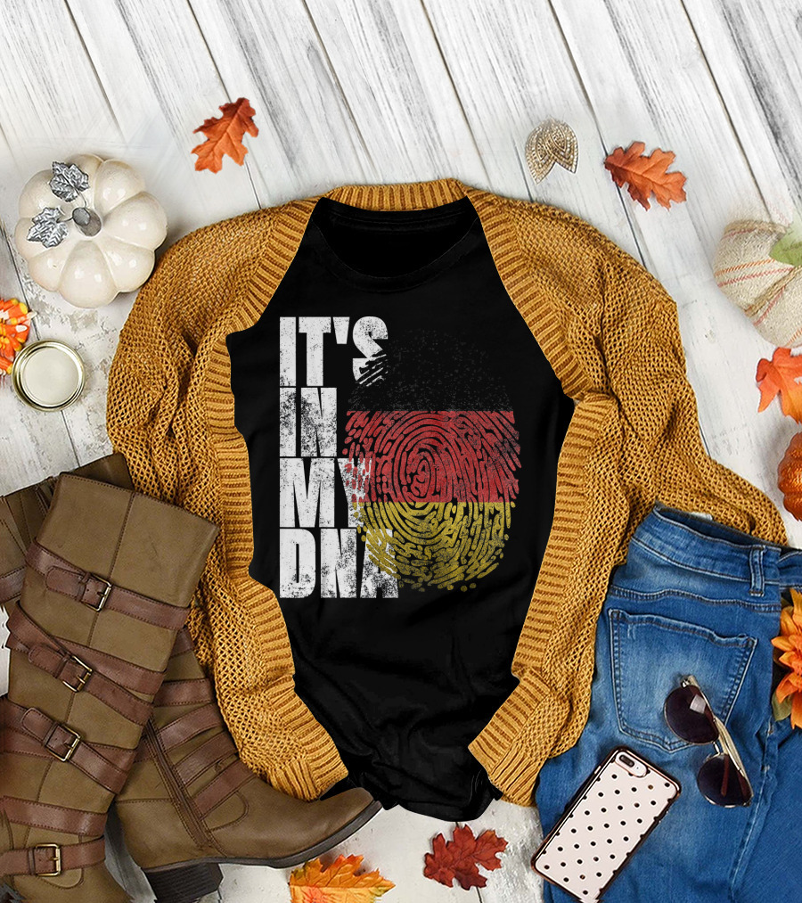 It's In My DNA German Flag Fingerprint Oktoberfest T-Shirt