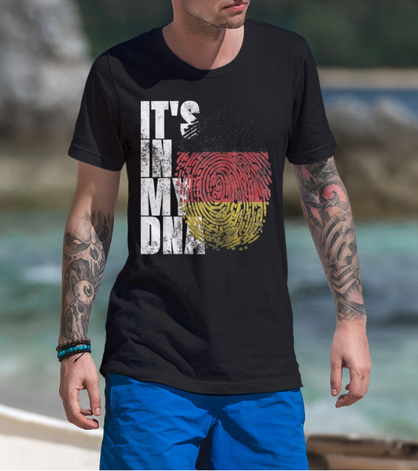 It's In My DNA German Flag Fingerprint Oktoberfest T-Shirt