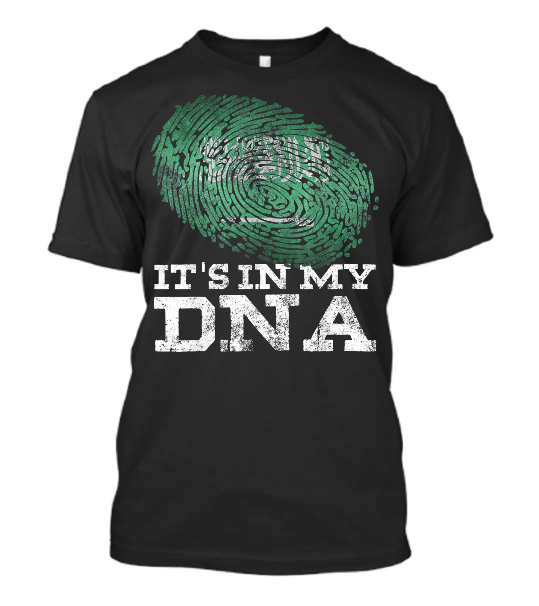 It's In My DNA Saudi Arabian Flag Fingerprint T-Shirt