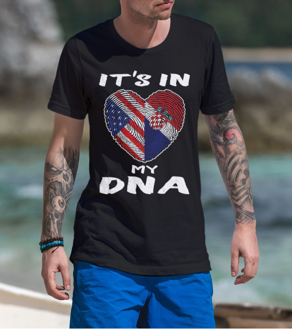 It's In My DNA Croatia Flag Heart Croatian Bira T-Shirt