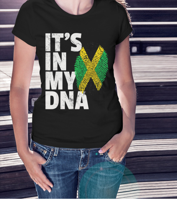 ITS IN MY DNA JAMAICA FLAG JAMAICAN PRIDE T-Shirt