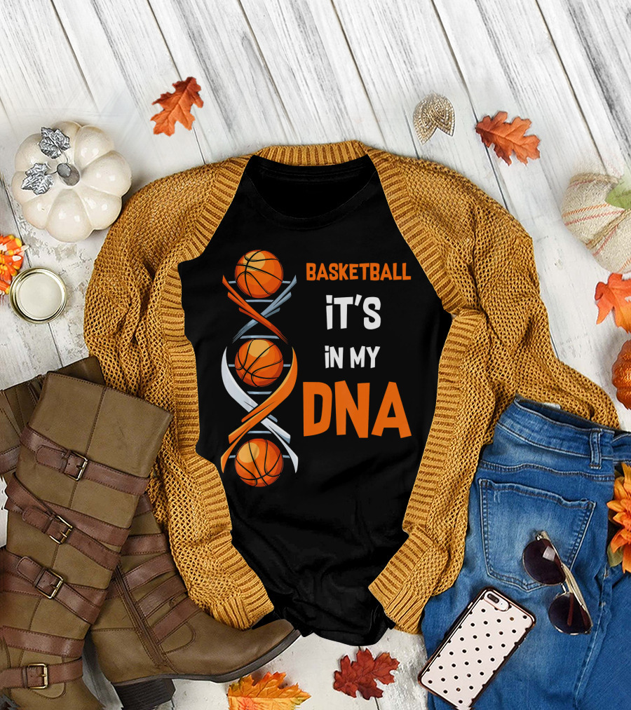 Basketball It's In My DNA Basketball DNA Humor T-Shirt